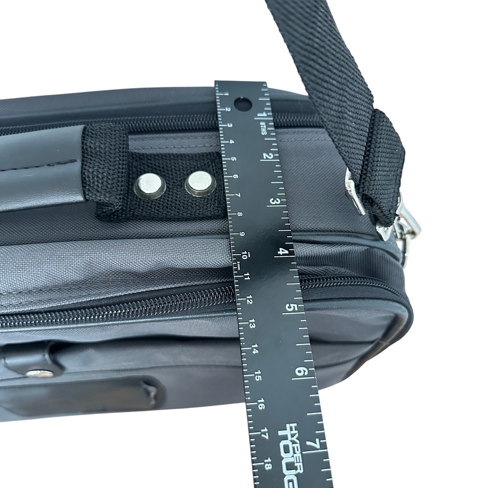 Samsonite Messenger Bag Charcoal Gray Professional Briefcase Travel Bag - Picture 7 of 11